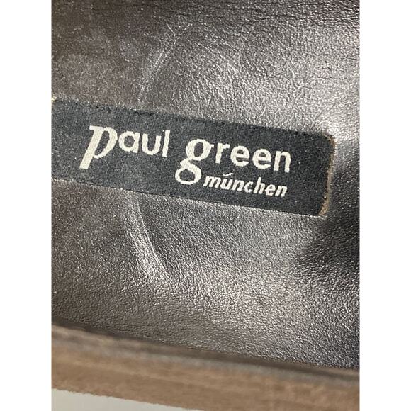 Paul Green Munchen Brown Suede Loafer Shoe Women Sz 7.5 Hidden Wedge Slip On - Picture 11 of 12